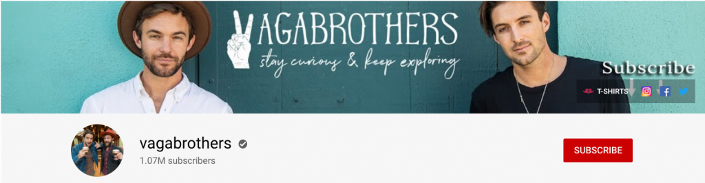 Travel YouTube channels : the Vagabrothers