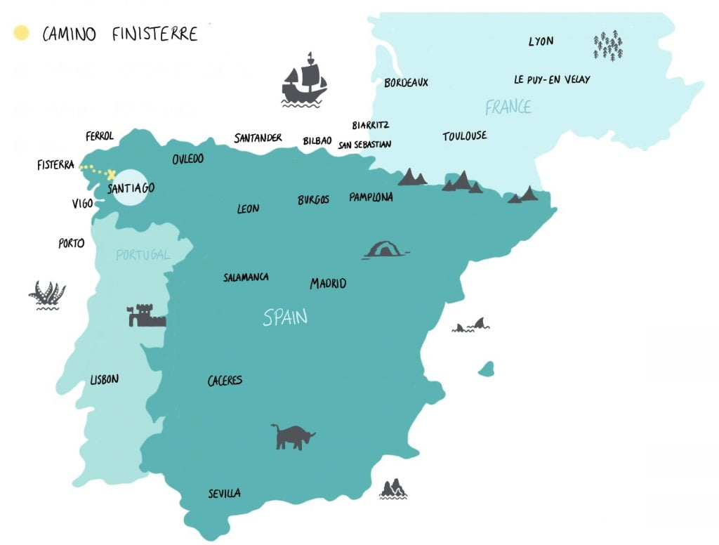 camino de santiago routes