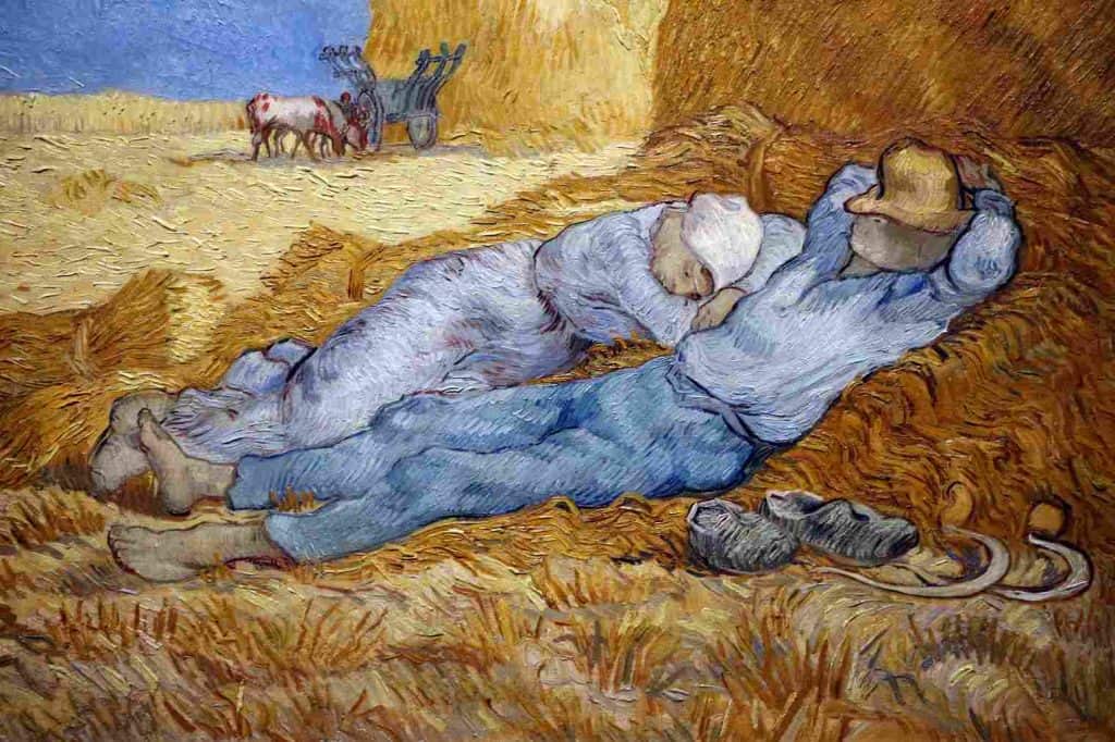 siesta time- Vincent Van Gogh