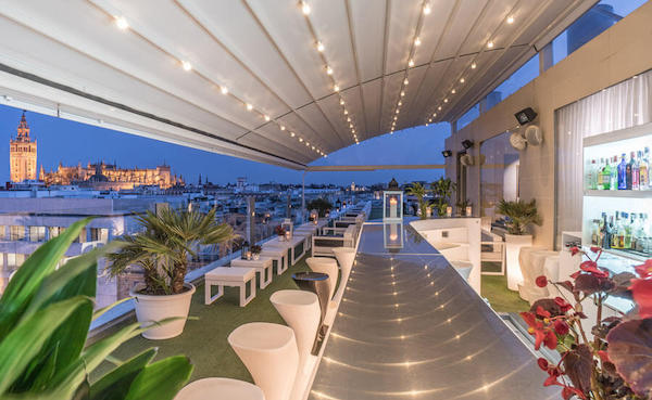 La Terraza at Hotel Inglaterra rooftop bar in Seville