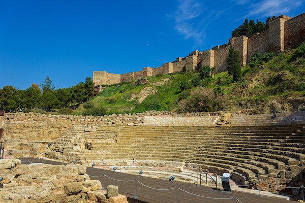 The Ancient Amphitheater in Alcazaba, Malaga