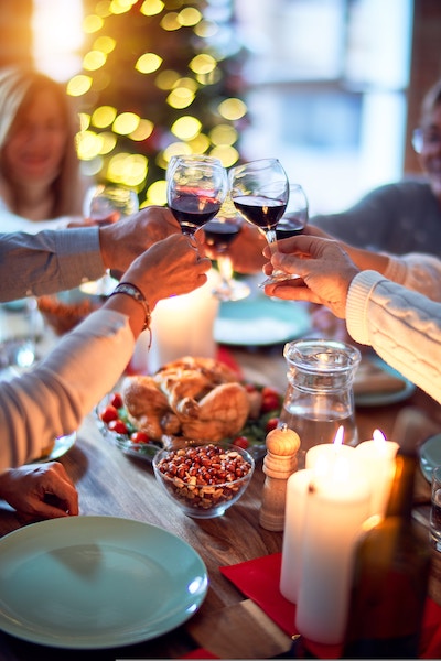 New years eve dinner with friends