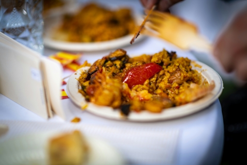 Rice dish in a spanish restaurant