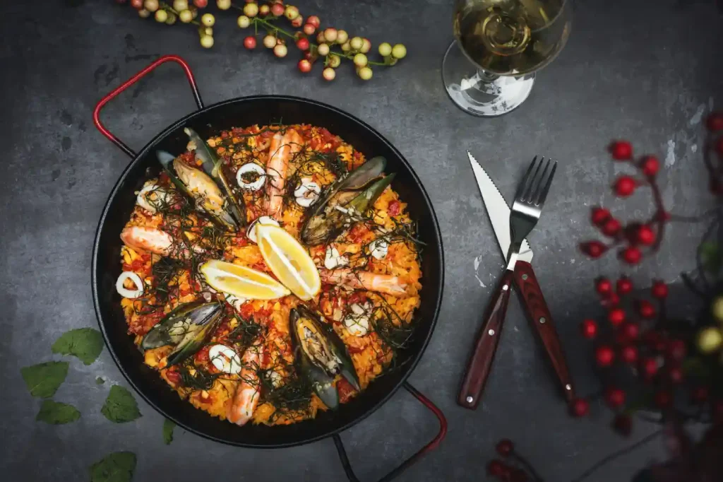 Paella dish