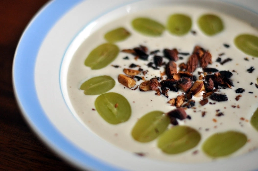 Ajoblanco is a traditional malagueno dish